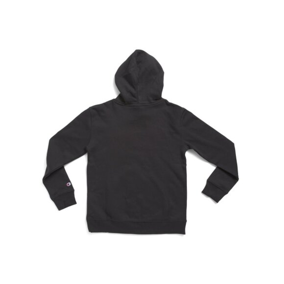 CHAMPION Black Boys Fleece Lined Hoodie - Picture 2 of 2